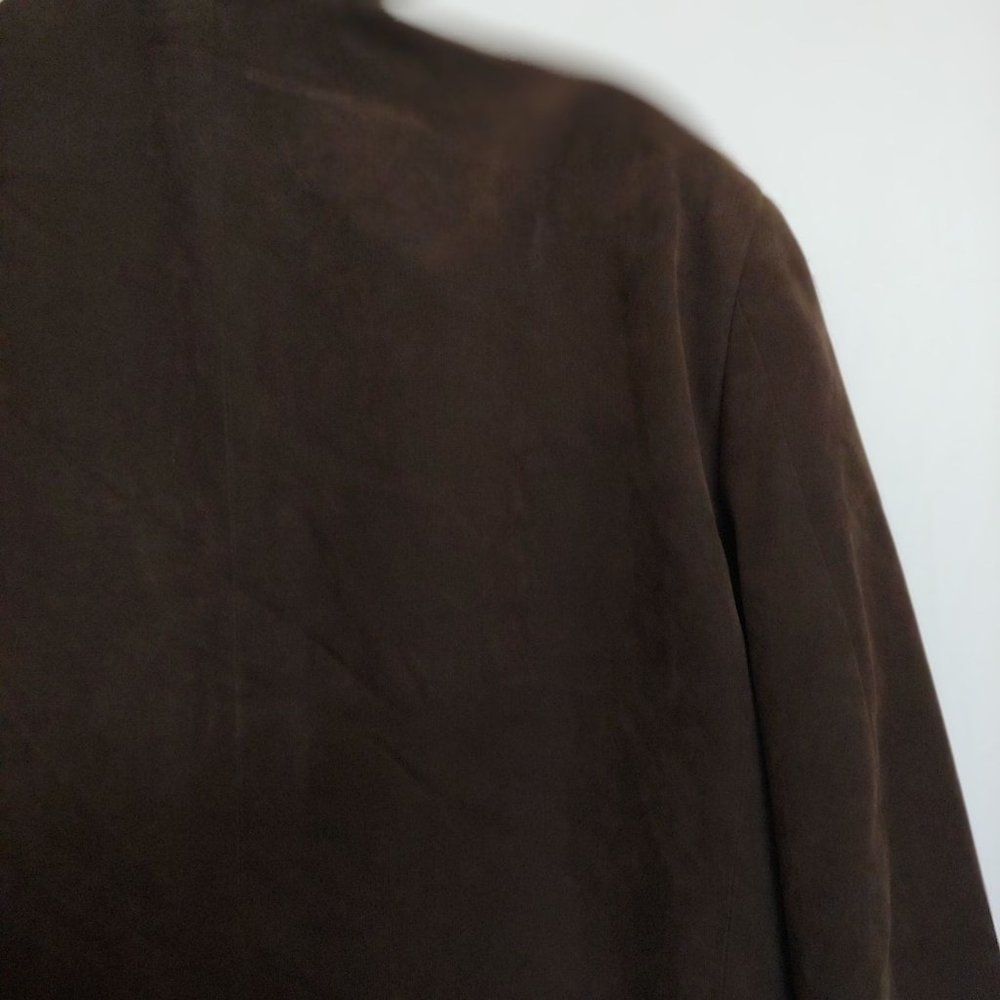 Andrew Fezza Mens Brown Blazer Sport Jacket Baxter Suede 46L - Picture 10 of 14
